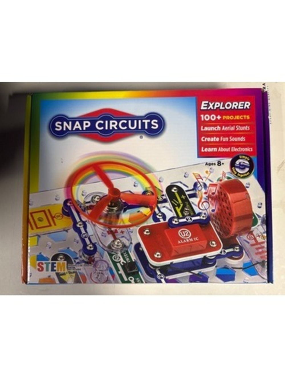Snap Circuits STEM Jr. Electronics Explorer Kit, 100+ Projects New